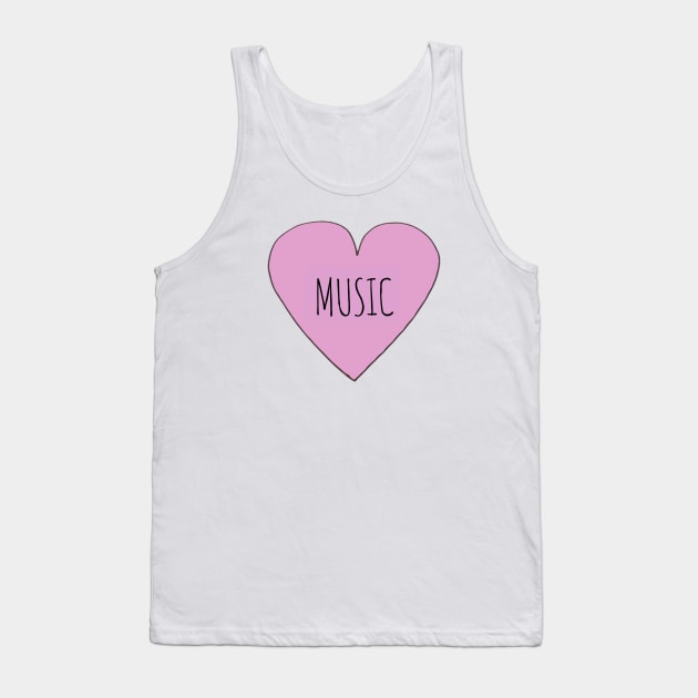 MUSIC LOVE Tank Top by wanungara